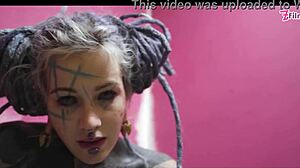 skinny tattooed painter horny solo anal toys dildo fingering gapes pussy squirt