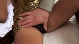 Exotic Brunette Asian's Hairy Beaver Pounded Hard by Massive White Cock