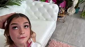 Della Cate rims and sucks Bryan Gozzling's ass deep