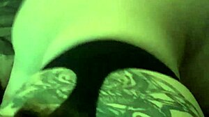 Redhead tattooed babe slurps sloppy on monster black cock toy