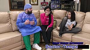 Dr Tampa Gives Alix Avery Pre-Employment Physical with Anal Fingering