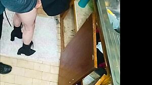 Fucking neighbor turns sink fix into quickie ride.