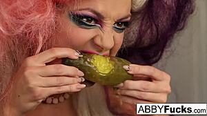 abigail mac teases big tits pussy in musical photoshoot brunette pornstar boobs