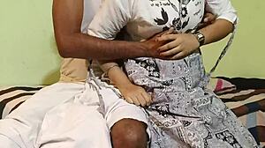 husband catches maid's daughter for secret submissive fuck