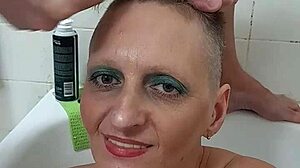 ohh godd german milf sandra's face drippin with thick cumshot i luv her sloppy finish!!