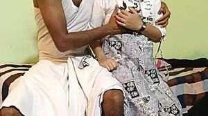 husband catches maid's daughter for secret submissive fuck