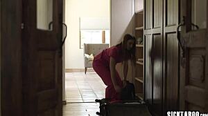 hey big ass teen lesbian licks hot client's wet pussy good