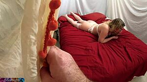 stepmom sneaks taboo phone sex with huge cock hidden