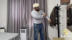 hey sugar daddy, this petite latina rides your monster cock cowgirl before your flight, cum on my small tits?