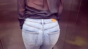 Elevator Flirt Fucks Naked in Hotel Room Quickie!