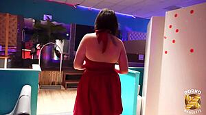 Lily brune filled up by huge cock coquine style!