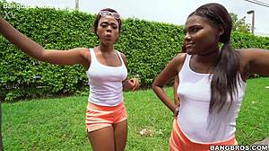 Church girls hop on bang bus for easy interracial blowjobs and facials!