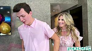 milf and teen celebrate birthday with hot fun