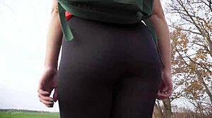 wanna worship this milf's teasing ass in tight black tights?