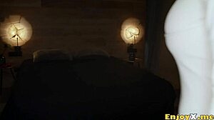 Hey brunette Sapphire Astrea, ready for Jaallys son's thick cock in your open ass and pink shaved pussy