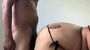 hijastro pounds milf's huge tits pussy doggystyle when dad is away homemade moaning