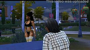 sza's bangin body in outdoor interracial group with big black cocks