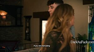 Parker Ambrose blackmails petite Millie Morgan at stepdad's wake for dark taboo fuck