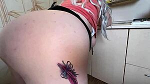 A busty big-ass mature stepmom welcomes cock deep in anal.