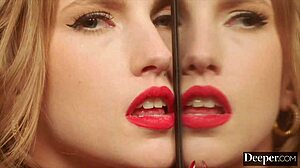 Deeper. Busty blonde bombshell Octavia bound dominated fucked hard in heels