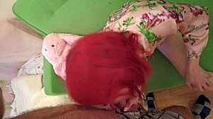 Hairy Dude Pounds Cute Redhead Valera Doggystyle Cowgirl And Bent Over