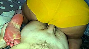 stepson can't resist satisfying his hot stepmom's cravings right? 😏 she's loving every second!