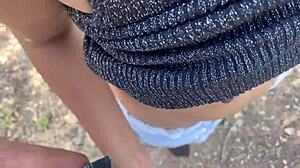 Indian Big Ass Beauty Drilled by Huge Dick Alone in Jungle!