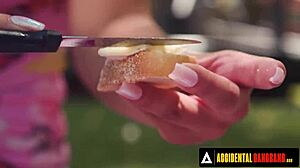 ever seen an accidental gangbang turn into wild public park orgy with 7 girls? 😲