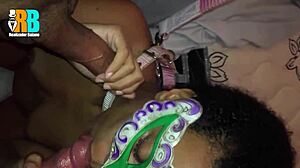 Hotwife Assfucked by Brazilian Bull Before Husband