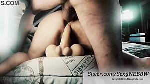 bbw wife pussy stuffed dildo ass rammed cock preview