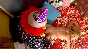 Stunning Blonde Massive Tits Nipples Fucked Doggystyle Toys!