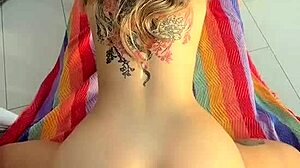 check out this blonde teen couple's squirt anal compilation with hot costumes