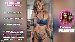 ai blonde babes tease in sexy blue lingerie collection