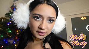 ophelia purr ready for nasty pissmas with nade's monster cock tease?