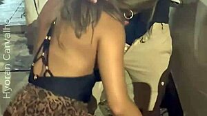 casada dá pra negão bbc após balada no pelo na frente do corno, bareback interracial creampie cuckold outdoor public