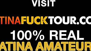 slapping big round latina milf tits as she bounces on monster dick pov