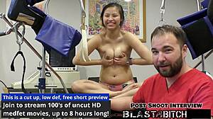 Raya Nguyen moans in missionary as POV cock creampies her tight natural tits pussy