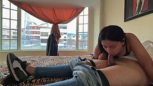 so horny i ripped off coworker's condom and took his cum deep in my pussy