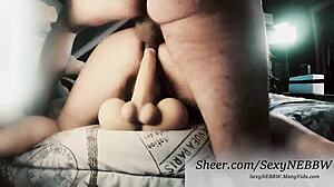 bbw wife pussy stuffed dildo ass rammed cock preview