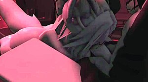 Fucking My Neko Girlfriend's Big Ass Bent Over Doggystyle with Creampie in Condo!