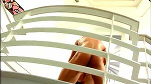 Emma Redd, sexy mommy in fishnets, loves spunk after deepthroat and riding big cock