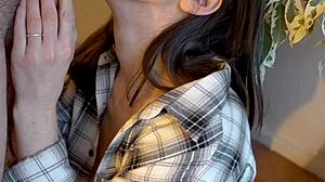 Innocent Teen Sloppy Blowjob Bursts into Explosive Amateur POV Cumshot!