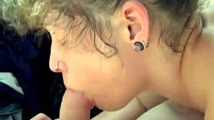 BUSTY PETITE HOOKER SUCKS RIDES BAREBACK THEN TAKES CUMSHOT ON STOMACH