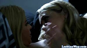 Busty Stepmom Enjoys Oral Pleasure From Lesbian Babe In Bedroom