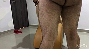 Hot amateur Nora milf wife Kamasutra fucks hard on chair with husband's friend Andy Z 94