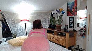 heatwave payment: curvy redhead milf seduces repairman with wet pussy