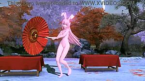 Megurine Luka Flaunts Full Nude Big Tits Ass