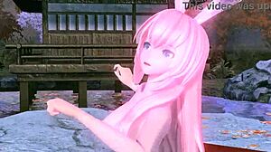 Megurine Luka Flaunts Full Nude Big Tits Ass