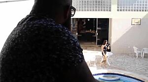 fucked my sister-in-law's shaved pussy on kitchen floor