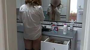 my wife's bathroom pissing bathing caresses get me hard